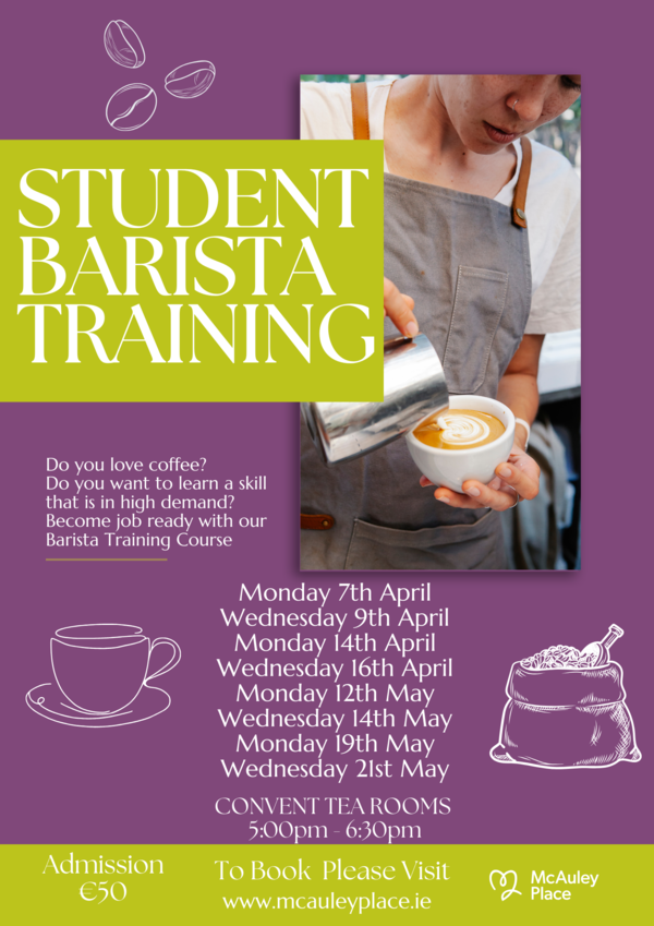 Barista Training for Students Is Back