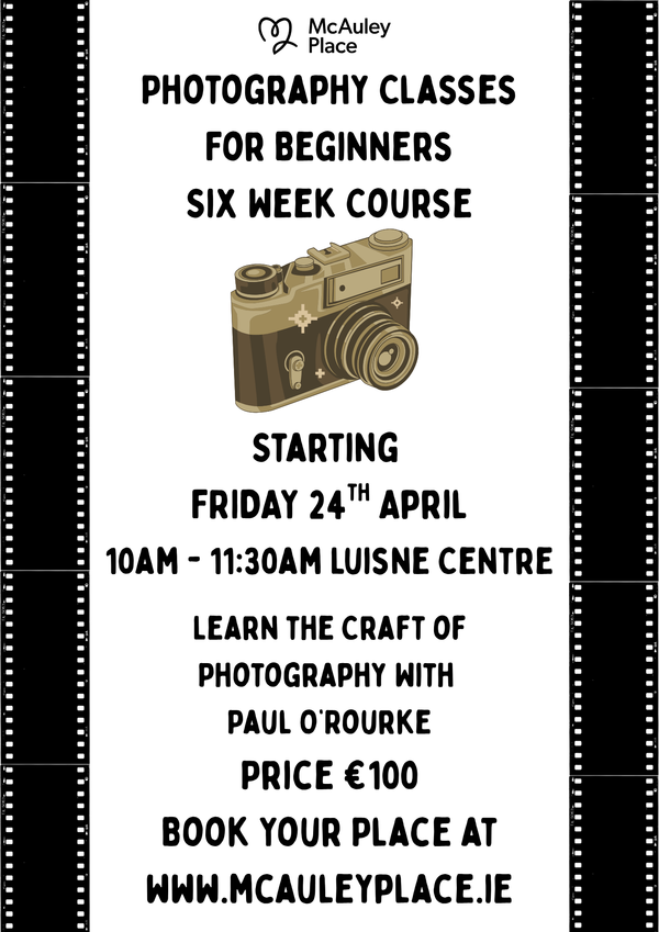Photography Classes for Beginners - Friday Mornings 
